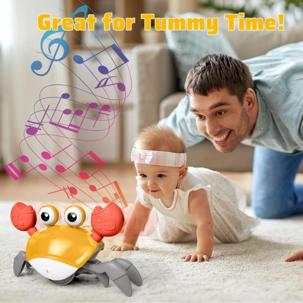 Rechargeable Crawling Crab Toy  For Babies