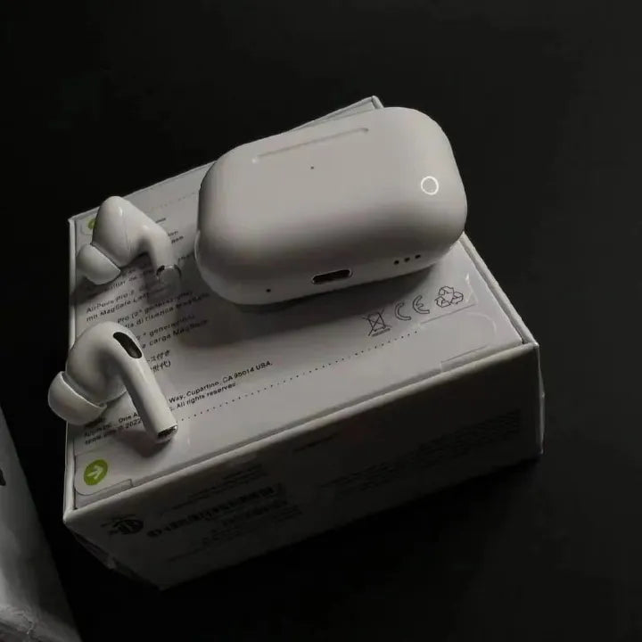 Original White Pro 2 Box Pack Wireless Earbuds with All Accessories – White